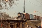 NS GP38-2 Locomotive making moves in the yard